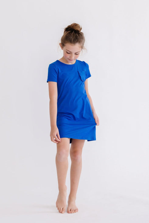 royal-blue-t-shirt-dress Mila & Rose at Sophia's Style--12-24M--2